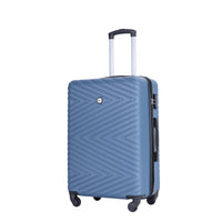 Luggage 4 Piece Abs Lightweight Suitcase With Rotating Wheels, 24 Inch And 28 Inch With Tsa Lock, 16 20 24 28 Blue Blue Abs