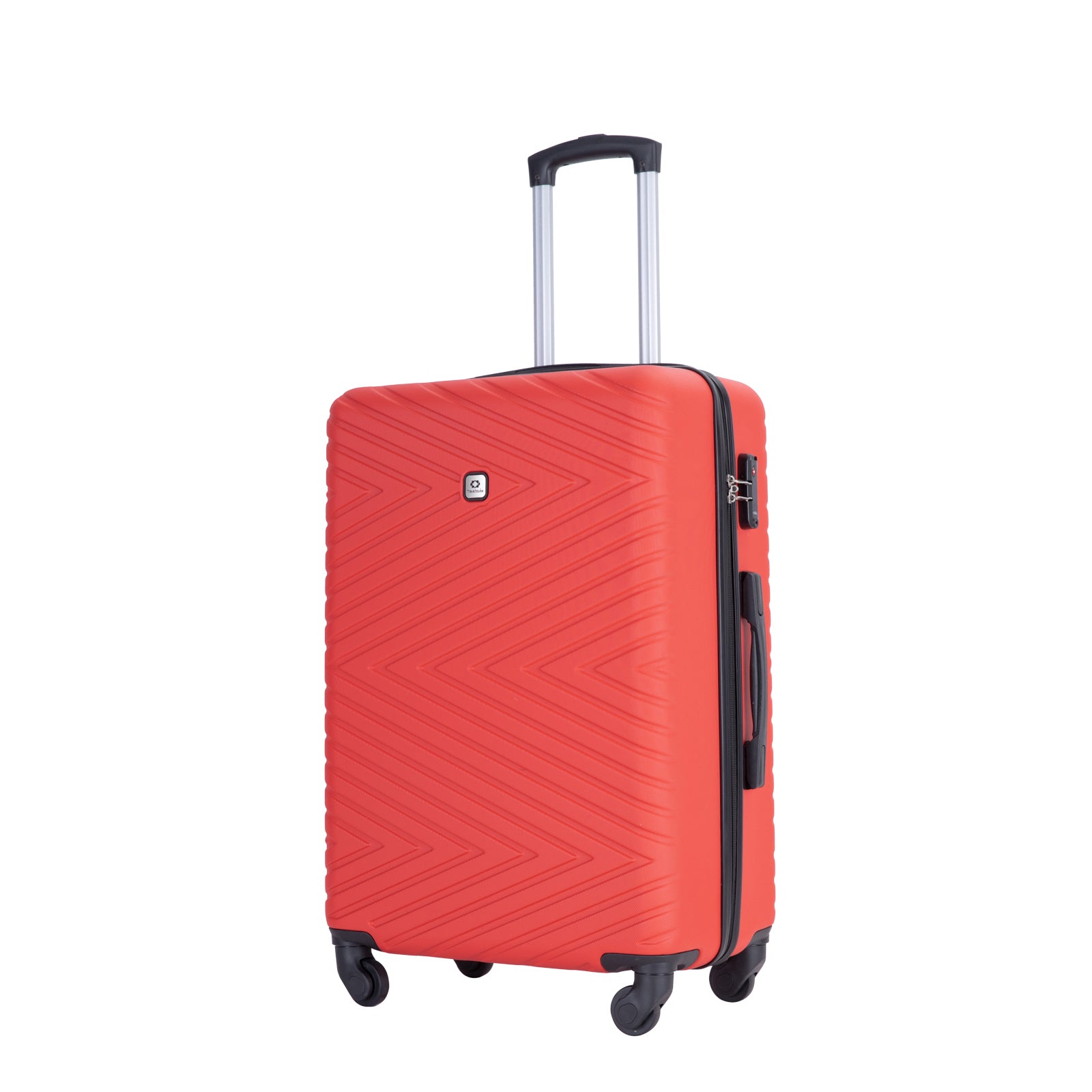 Luggage 4 Piece Abs Lightweight Suitcase With Rotating Wheels, 24 Inch And 28 Inch With Tsa Lock, 16 20 24 28 Red Red Abs