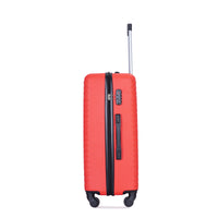 Luggage 4 Piece Abs Lightweight Suitcase With Rotating Wheels, 24 Inch And 28 Inch With Tsa Lock, 16 20 24 28 Red Red Abs