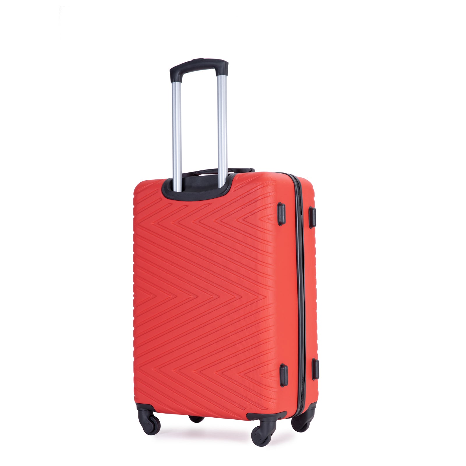 Luggage 4 Piece Abs Lightweight Suitcase With Rotating Wheels, 24 Inch And 28 Inch With Tsa Lock, 16 20 24 28 Red Red Abs