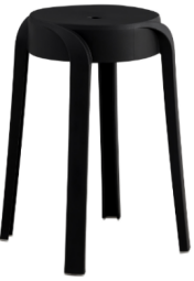 6 Pack Stackable Classroom Stools Plastic Stools Nesting Stools Colorful Round Stools Indoor Outdoor Flexible Seating Decorative Stools Chairs For Home Office School Classroom Black Black Plastic