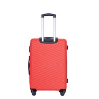 Luggage 4 Piece Abs Lightweight Suitcase With Rotating Wheels, 24 Inch And 28 Inch With Tsa Lock, 16 20 24 28 Red Red Abs