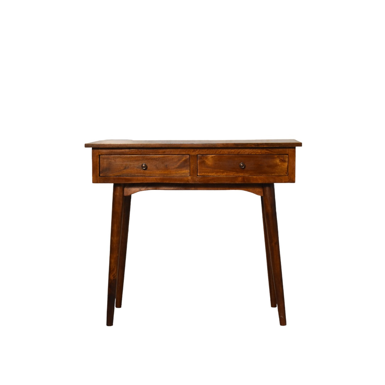 Chestnut Hallway 2 Drawer Console Table Chestnut Solid Wood
