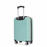 2Piece Luggage Sets Abs Lightweight Suitcasespinner Wheels, 20 14 Light Blue Light Blue Abs