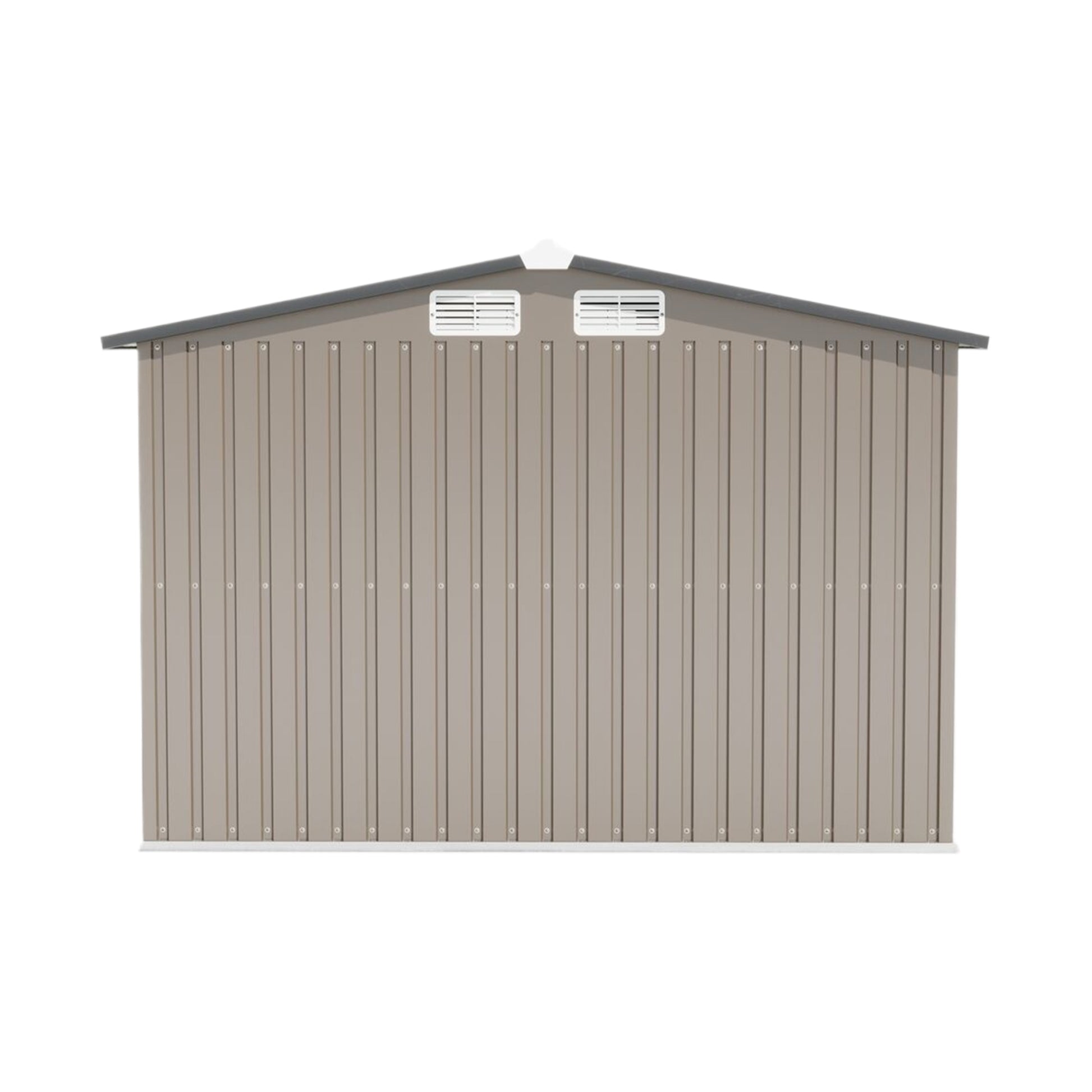 Patio, Lawn & Garden,Metal Outdoor Storage Shed 10Ft X 8Ft, Clearance With Lockable Door Metal Garden Shed Steel Anti Corrosion Storage House Waterproof Tool Shed For Backyard Patio, Lawn And Garden Brown Year Round Use Metal