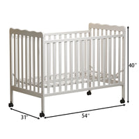 3 In 1 Convertible Crib In Storm Grey, Made Of Sustainable Pinewood, Non Toxic Finish, Comes With Locking Wheels, Wooden Nursery Furniture Stone Gray Wood