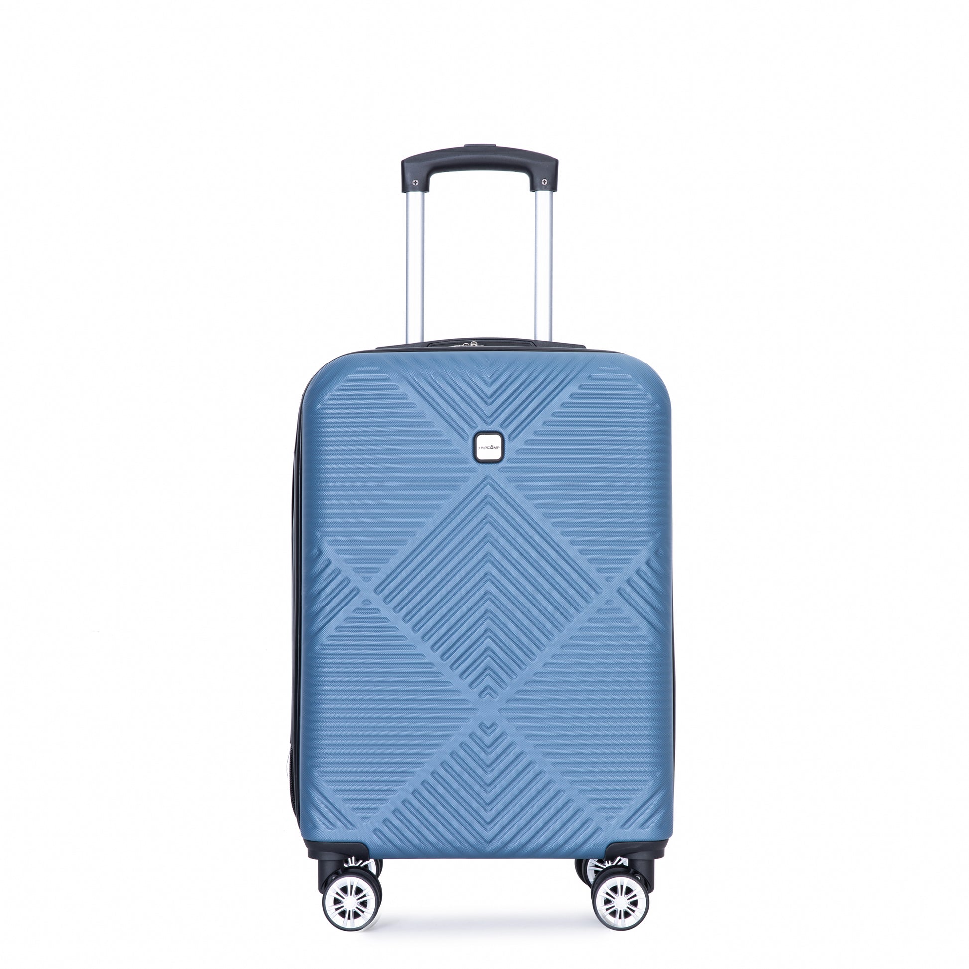 2Piece Luggage Sets Abs Lightweight Suitcasespinner Wheels, 20 14 Blue Blue Abs