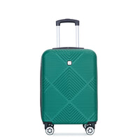 2Piece Luggage Sets Abs Lightweight Suitcasespinner Wheels, 20 14 Dark Green Dark Green Abs