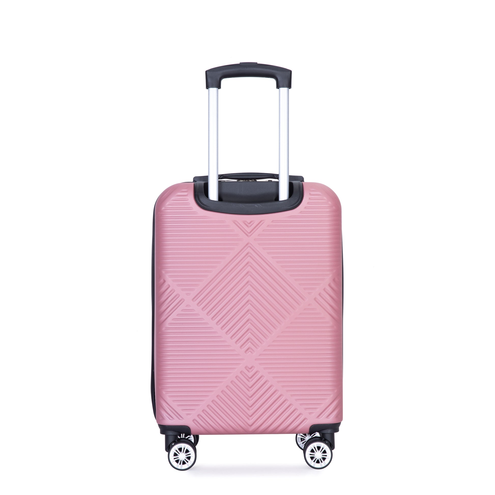 2Piece Luggage Sets Abs Lightweight Suitcasespinner Wheels, 20 14 Pink Pink Abs