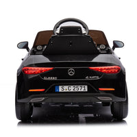 12V Kids Ride On Car W Parents Remote Control,Licensed Mercedes Benz Cls 350 For Kids,Four Wheel Suspension,Power Display,Music,Volume Control,Led Lights,Mp3,Usb Sd For Kids 37 95 Months. Black 50 99 Lbs Polypropylene