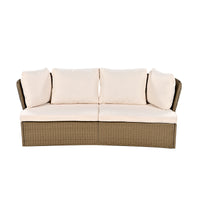 Customizable Outdoor Patio Furniture Set, Wicker Furniture Sofa Set With Thick Cushions, Suitable For Backyard, Porch. Yes Beige Garden & Outdoor Complete Patio Sets Hdpe