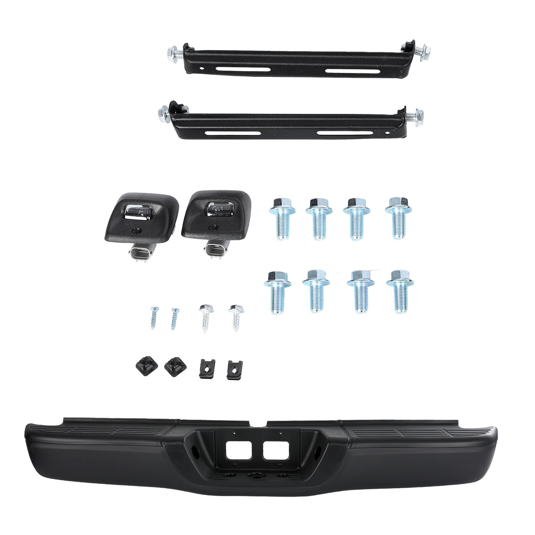 1Set For 2000 2006 Toyota Tundra Rear Bumper Spray Plastics Black To1103108 Black Metal Plastic