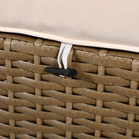 Customizable Outdoor Patio Furniture Set, Wicker Furniture Sofa Set With Thick Cushions, Suitable For Backyard, Porch. Yes Beige Garden & Outdoor Complete Patio Sets Hdpe