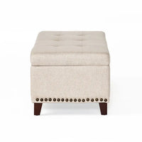 Baltimore Ottoman Beige Fabric