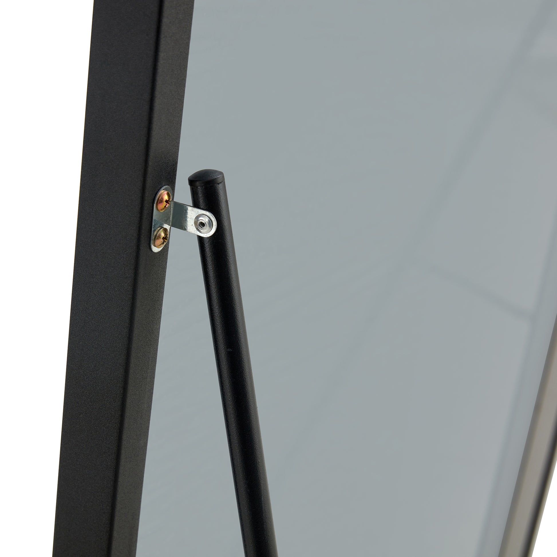 Fourth Generation Black Solid Wood Frame Full Length Mirror, Dressing Mirror, Bedroom Porch, Decorative Mirror, Clothing Store, Floor Standing Large Mirror, Wall Mounted. 71 "* 31.4" Black Glass