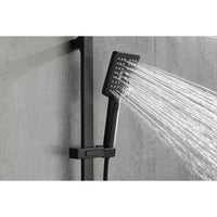 Handheld Shower With 28 Inch Slide Bar And 59 Inch Hose Matte Black Bathroom Stainless Steel