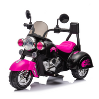 Kids Ride On Motorcycle Toy, 3 Wheel Chopper Motorbike With Led Colorful Headlights Horn, Pink 6V Battery Powered Riding On Electric Harley Motorcycle For Boys Girls Pink Polypropylene