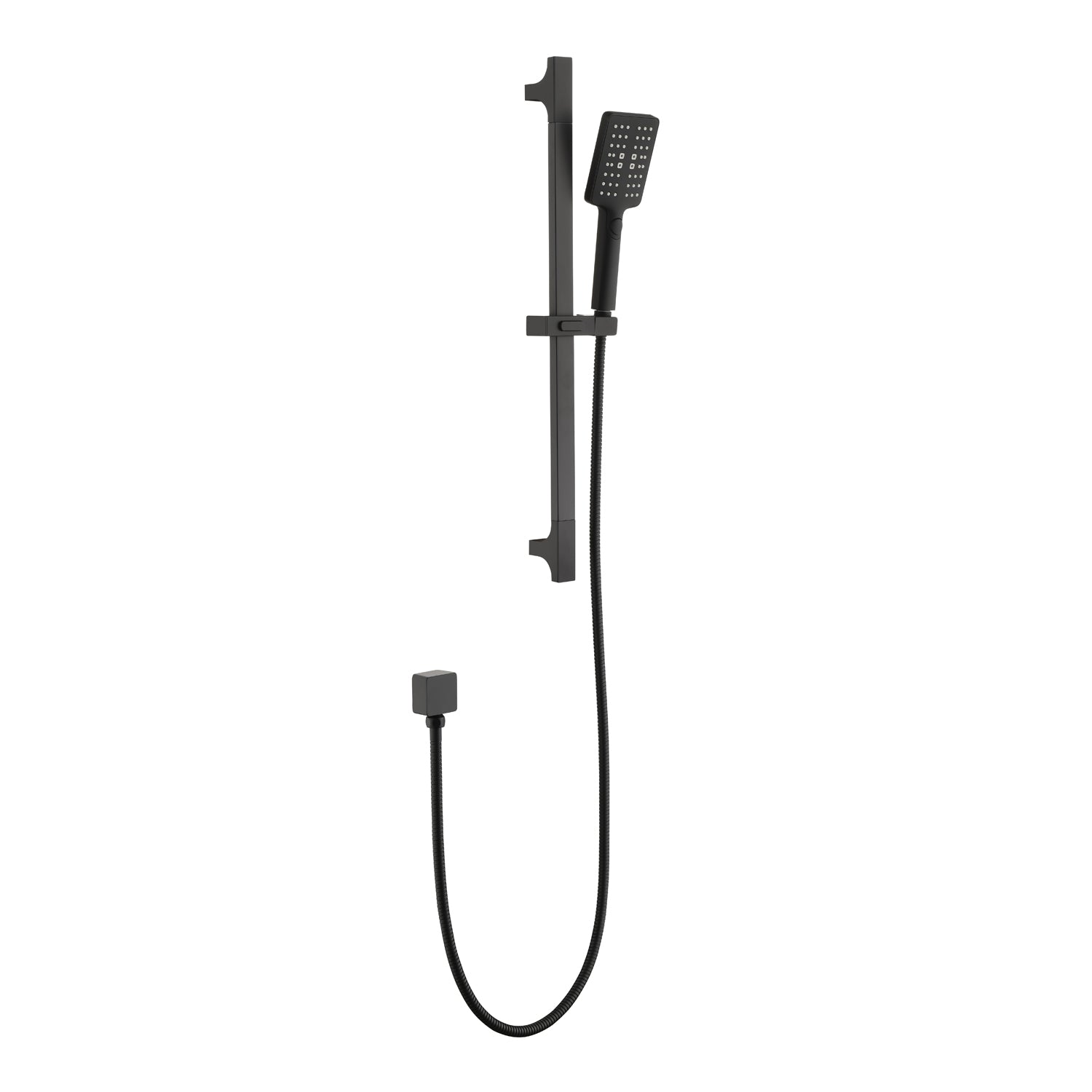 Handheld Shower With 28 Inch Slide Bar And 59 Inch Hose Matte Black Bathroom Stainless Steel