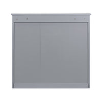 30'' X 28'' Medicine Cabinet, Wall Mounted Bathroom Storage Cabinet, Modern Bathroom Wall Cabinet With Mirror,Medicine Cabinet, Mirror Cabinet With 3 Open Shelves Not Include Bathroom Vanity Grey 1 5 Mirror Included Bathroom Wall Mounted Mdf Glass