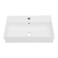 21x12 Inch White Ceramic Rectangle Wall Mount Bathroom white-ceramic