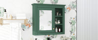 30'' X 28'' Medicine Cabinet, Wall Mounted Bathroom Storage Cabinet, Modern Bathroom Wall Cabinet With Mirror,Medicine Cabinet, Mirror Cabinet With 3 Open Shelves Not Include Bathroom Vanity Green 1 5 Mirror Included Bathroom Wall Mounted Mdf Glass