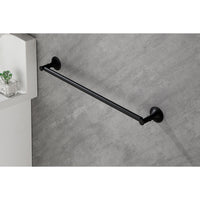 6 Piece Brass Bathroom Towel Rack Set Wall Mount Matte Black Brass