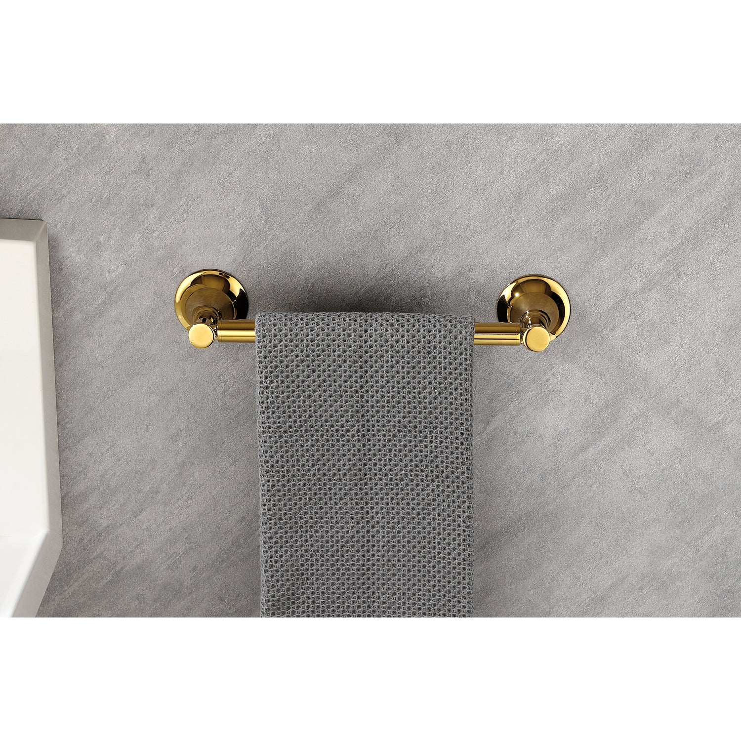 6 Piece Brass Bathroom Towel Rack Set Wall Mount Gold Brass