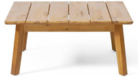 Brooklyn Sofa Set Teak Beige Beige Acacia Wood