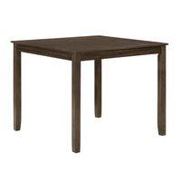 Charcoal Brown Finish 5Pc Dining Set Table And 4 Side Chairs X Back Design Kitchen Dining Furniture Wooden Transitional Breakfast Wood Wood Brown Mix Seats 4 Wood Dining Room 36 Inches Casual,Transitional 4 Leg Square Dining Table With Chair Wood