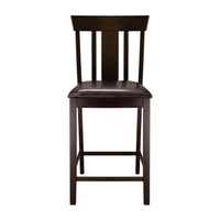 5Pc Counter Height Dining Set Espresso Finish Counter Height Table With Shelf And 4 Counter Height Chairs Set Wooden Furniture Dining Kitchen Set Wood Wood Espresso Seats 4 Wood Dining Room Square Dining Table With Chair Wood