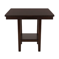5Pc Counter Height Dining Set Espresso Finish Counter Height Table With Shelf And 4 Counter Height Chairs Set Wooden Furniture Dining Kitchen Set Wood Wood Espresso Seats 4 Wood Dining Room Square Dining Table With Chair Wood