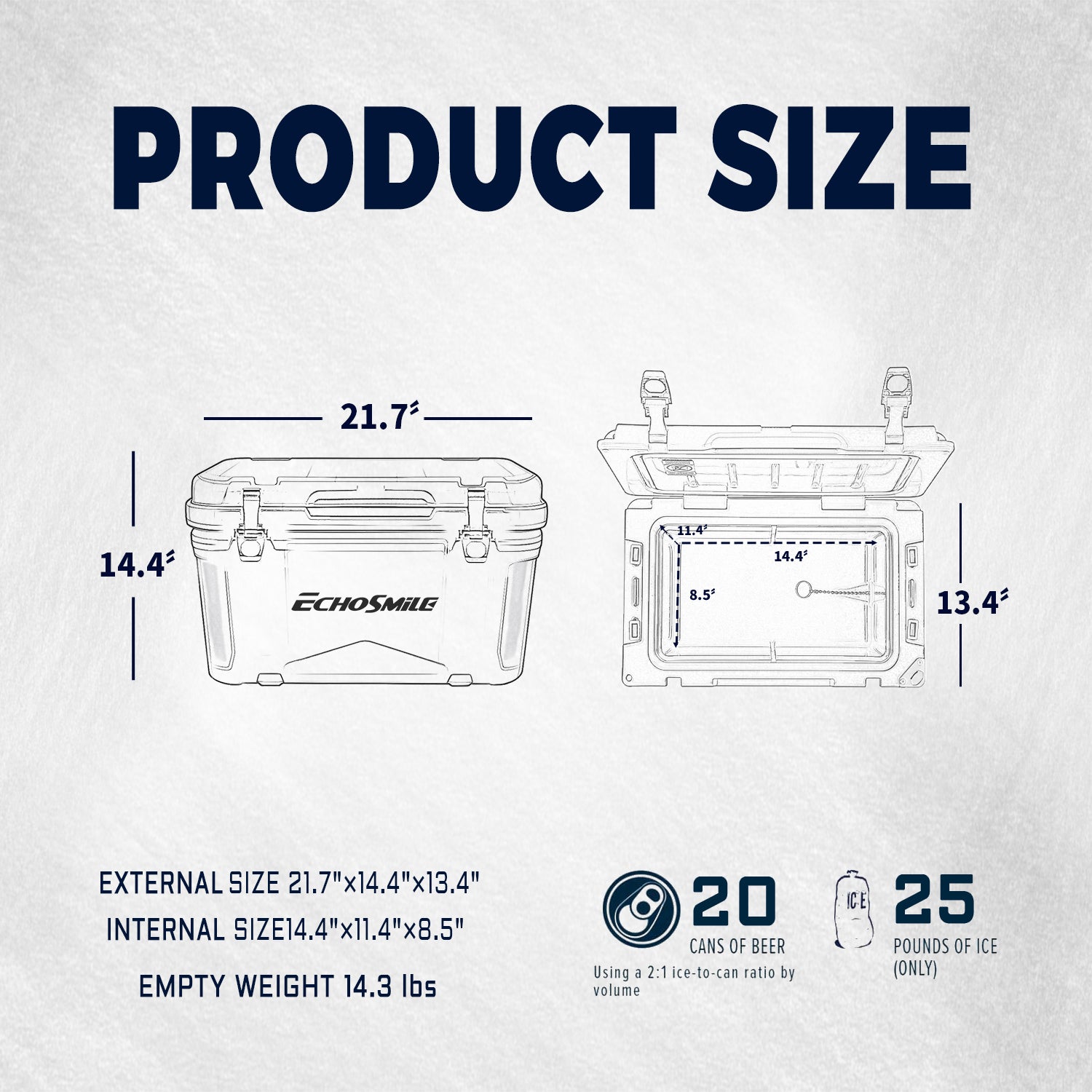 25Qt White Warming Box White Polyethylene