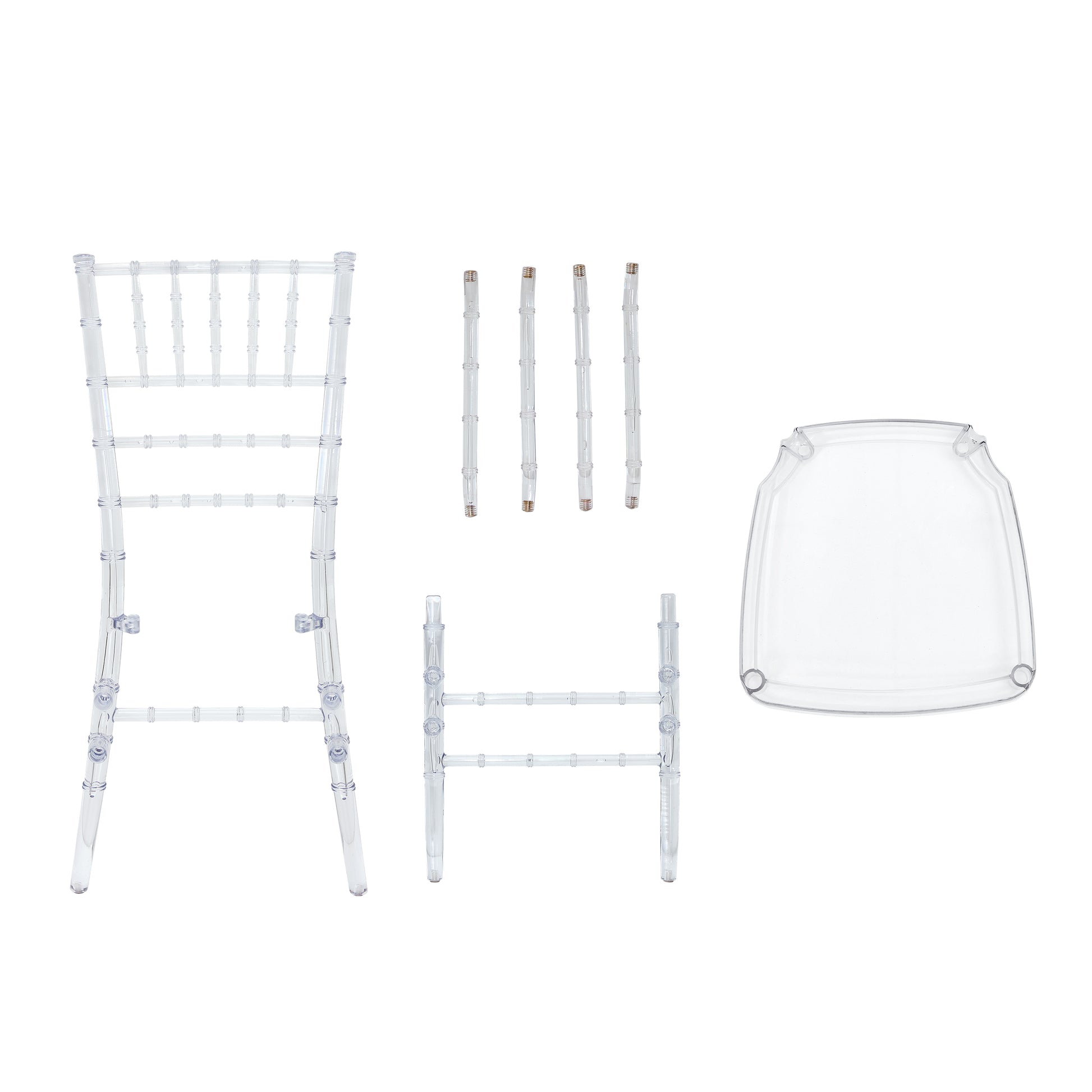 Simple And Beautiful Transparent Bamboo Chair Wedding Party Can Be Applied Tmsgy 4. Transparent Acrylic