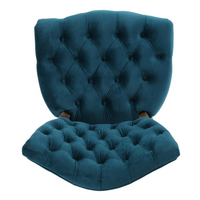 Kd Tufted Chair Wthr Set Of 2 Teal Altay Velvet