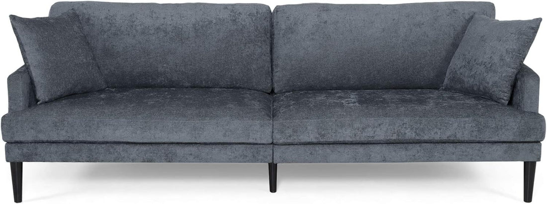 3 Seater Sofa Charcoal Fabric