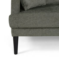 3 Seater Sofa Grey Fabric