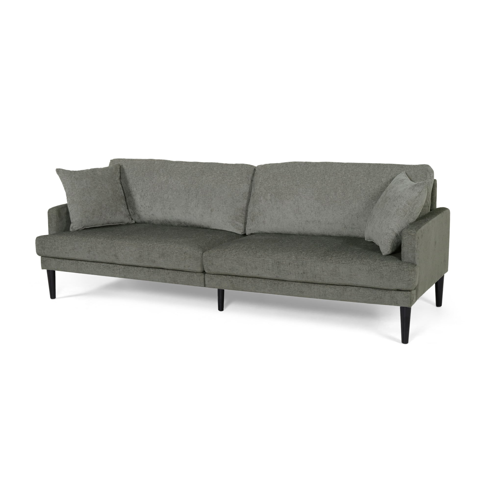 3 Seater Sofa Grey Fabric