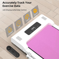 Under Desk Treadmill, Walking Pad, 2 In 1 Portable Treadmill With Handle Remote Control Led Display, Walking Jogging Machine For Home Office Use 265 Lbs Pink Pink Abs Rubber Steel Q235