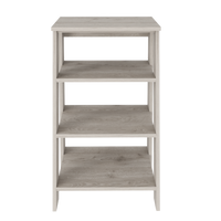 Phoenix Linen Cabinet, Four Shelves Light Gray Up To 17 In 24 To 31 In Bathroom Freestanding Modern 15 20 Inches Pine Engineered Wood