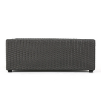 Santa Cruz Outdoor 8 Piece Sectional Set Yes Dark Brown Garden & Outdoor Sectional Seating Groups Pe Rattan Iron Waterproof Fabric