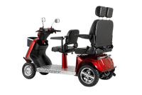 Electric Mobility Recreational Travel Scooter For Adults,Mobility Scooters For Seniors, 4 Wheel Powered Mobility Scooters Red Abs Pc