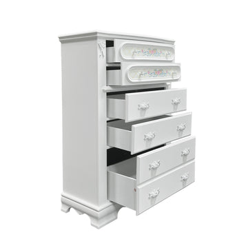 Flora Chest, White Finish Bd01642 White Wood