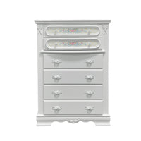 Flora Chest, White Finish Bd01642 White Wood