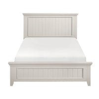 Farmhouse Style Queen Size Panel Bed 1Pc Classic White Finish Modern Bedroom Wooden Furniture Box Spring Required Queen White Wood Bedroom Farmhouse,Modern Panel Wood