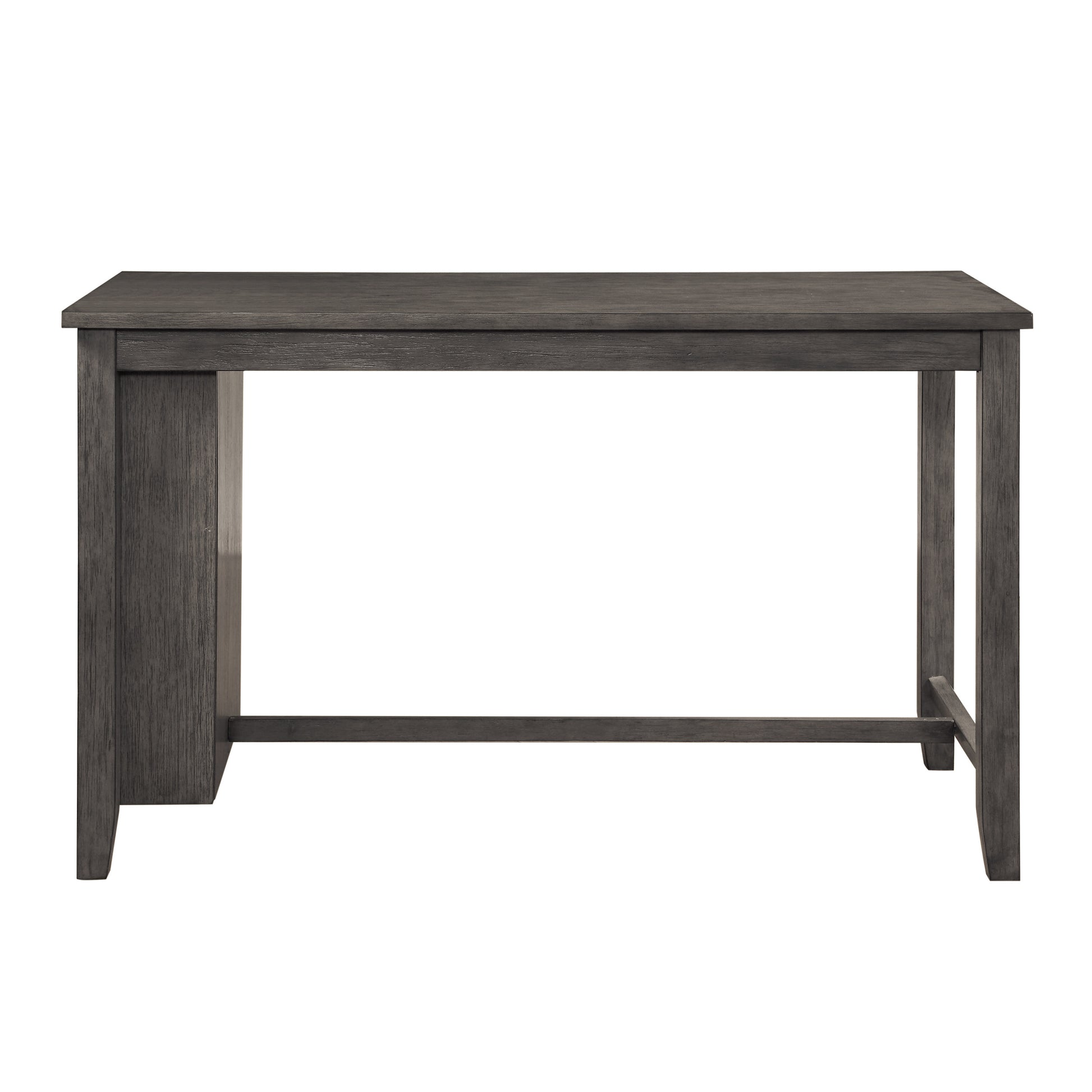 Gray Finish 5Pc Counter Height Set Multifunctional Counter Height Table With 4 Stools Black Faux Leather Upholstery Trim Dining Room Furniture Wood Gray Seats 4 Wood Dining Room 60 Inches Rectangular Wood