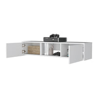 Tabor Floating Tv Stand, Wall Unit With 2 Doors