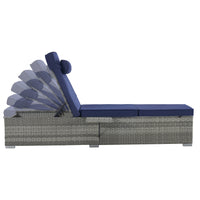 Outdoor Sofa Pe Rattan Furniture Deck Chair Gray Rattan Yes Complete Patio Set Gray Seats 2 Uv Resistant Frame Water Resistant Cushion Garden & Outdoor American Design,American Traditional 2 Person Seating Group Polyester Pe Rattan Iron Waterproof Fabric