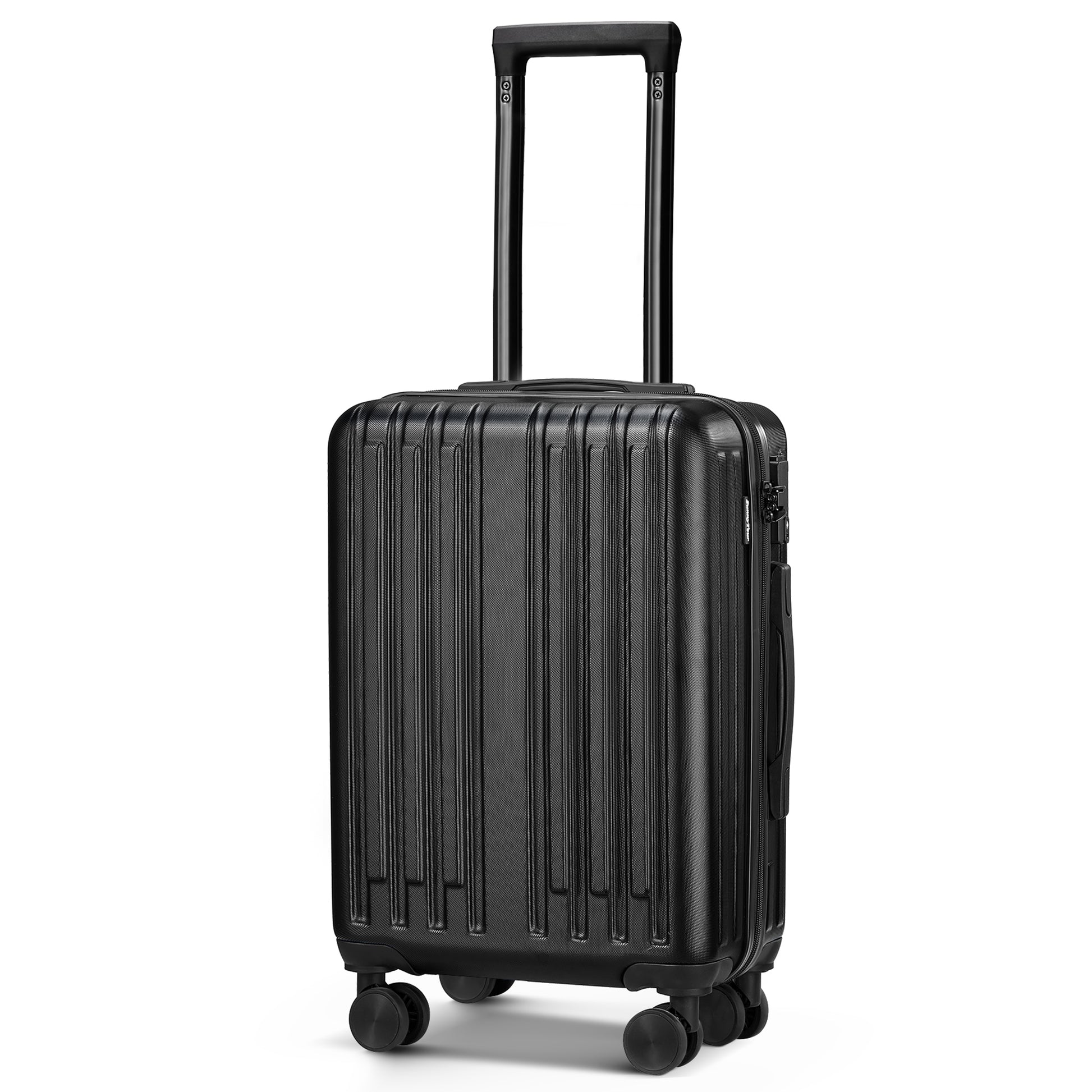 2 Piece Luggage Set With 360 Spinner Wheels Suitcases With Hard Sided Lightweight Abs Material Black Abs