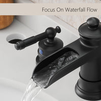 Bathroom Faucets For Sink 3 Hole Black 8 Inch Widespread Bathroom Sink Faucet With Pop Up Drain Double Lever Handle Faucet Bathroom Vanity Faucet Basin Mixer Tap Faucet With Hose Bathroom Joystick Geometric Two Black Side Sprayer Deck Mounted Cartridge