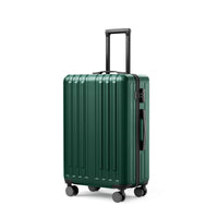 24 Inch Checked Luggage With 360 Spinner Wheels Suitcases With Hard Sided Lightweight Abs Material Green Abs